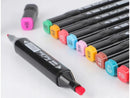 Set Pennarelli Professionali a Doppia Punta - 80 Colori | Fine + Larga con Borsa Organizer