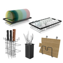 Scolapiatti a 2 Livelli Nero - Organizer da Cucina Moderno ed Elegante