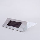 Numero civico con illuminazione LED e alimentazione solare, pannello solare in acciaio inox