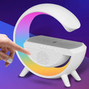 Cassa bluetooth multifunzione 3 in 1, lampada LED RGB smart, caricatore wireless, luci RGB