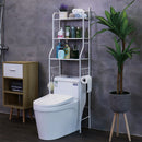 Mobiletto Bagno con 3 Ripiani - Scaffale Portaoggetti Sopra il WC