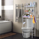 Mobiletto Bagno con 3 Ripiani - Scaffale Portaoggetti Sopra il WC