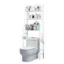 Mobiletto Bagno con 3 Ripiani - Scaffale Portaoggetti Sopra il WC