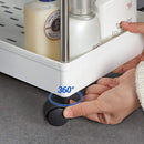 Carrello portaoggetti con ruote e 4 ripiani per cucina e bagno - Organizzazione ottimale