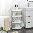 Carrello portaoggetti con ruote e 4 ripiani per cucina e bagno - Organizzazione ottimale