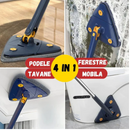 Mop Triangolare Professionale con Rotazione a 360 gradi - Manico Regolabile + 2 Ricambi Inclusi