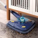 Mop Triangolare Professionale con Rotazione a 360 gradi - Manico Regolabile + 2 Ricambi Inclusi