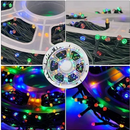 Luci di Natale – Rotolo 30 m, 150 LED Multicolore per Interni ed Esterni