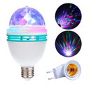 Lampadina LED Disco Rotante Multicolore 3W - Effetto Party Light con Proiezioni Colorate
