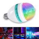 Lampadina LED Disco Rotante Multicolore 3W - Effetto Party Light con Proiezioni Colorate