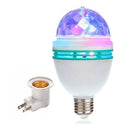 Lampadina LED Disco Rotante Multicolore 3W - Effetto Party Light con Proiezioni Colorate