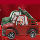 Camion di Babbo Natale con Luci LED e Musica – Decorazione Natalizia con Palla di Neve e 8 Melodie