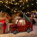 Camion di Babbo Natale con Luci LED e Musica – Decorazione Natalizia con Palla di Neve e 8 Melodie