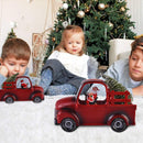 Camion di Babbo Natale con Luci LED e Musica – Decorazione Natalizia con Palla di Neve e 8 Melodie