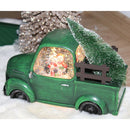 Camion di Babbo Natale con Luci LED e Musica – Decorazione Natalizia con Palla di Neve e 8 Melodie