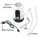 Pompa Elettrica per Boccioni d'Acqua con Batteria Ricaricabile USB - Erogazione Automatica 600ml