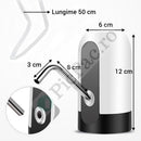 Pompa Elettrica per Boccioni d'Acqua con Batteria Ricaricabile USB - Erogazione Automatica 600ml