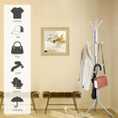 Appendiabiti metallico ad albero con numerosi ganci - Design moderno, 172x42 cm