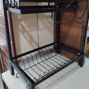 Scaffale da Cucina a 3 Livelli - Organizer per Spezie, Utensili e Stoviglie in Acciaio Inox