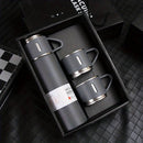 Set Thermos 500ml con 2 Tazze - Doppia Parete Sottovuoto, Mantiene la Temperatura 12 Ore