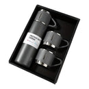 Set Thermos 500ml con 2 Tazze - Doppia Parete Sottovuoto, Mantiene la Temperatura 12 Ore