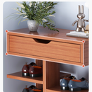Scarpiera a 7 Ripiani in Truciolare - Organizer per Scarpe Elegante, Colore Legno Scuro