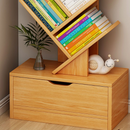 Scaffale moderno per libri, organizer in legno, Design artistico a forma di albero