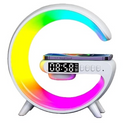 Stazione di ricarica wireless 3 in 1 con lampada RGB e cassa bluetooth, controllo tramite app