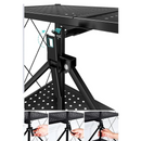 Scaffale Mobile Portaoggetti in Metallo Pieghevole con Ruote - 3 Ripiani 71x39x89cm - Organizzazione dello Spazio