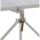 Scaffale Mobile Portaoggetti in Metallo Pieghevole con Ruote - 3 Ripiani 71x39x89cm - Organizzazione dello Spazio