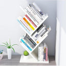 Libreria design albero - Libreria in legno MDF con 4 ripiani, organizer moderno bianco