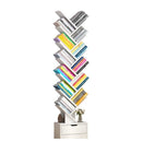Libreria a Forma di Albero, 12 Livelli, MDF Bianco – Organizer Decorativo Moderno per Casa e Ufficio