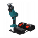 Sega a Gattuccio a Batteria 48V - Set Professionale con 2 Batterie, Lame Incluse per Legno e Metallo