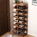 Scarpiera con 8 Ripiani Marrone 48x24x112cm - Organizer per Scarpe Camera da Letto e Ingresso