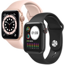 Confezione! 1+1 Smartwatch I7 Promax, chiamate/sms/social media, monitoraggio, sonno, battito cardiaco, musica, resistente all'acqua