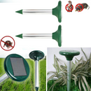 Set 2 Dissuasori Solari Anti-Talpe a Ultrasuoni - Protezione Giardino 700m² - Eco-Friendly