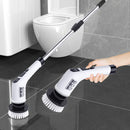 Spazzola Elettrica Senza Fili con 8 Testine Intercambiabili - Pulizia Efficiente e Versatile
