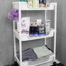 Carrello portaoggetti con ruote - 3 ripiani per cucina e bagno