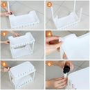 Carrello portaoggetti con ruote - 3 ripiani per cucina e bagno