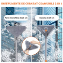 Mop Triangolare Estensibile Multifunzione - 6 Panni, Racla, Estensione 2,5m