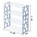 Scarpiera con 4 Ripiani e Ventilazione - Organizer per Calzature Premium