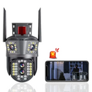 Telecamera di Sorveglianza WiFi Ultra HD 12MP - Esterno/Interno con Zoom 5X, Rotazione 360°, Comunicazione Bidirezionale
