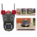 Telecamera di Sorveglianza WiFi 12MP Ultra HD - Esterno/Interno con PTZ, Zoom 5X, Visione Notturna e Sirena Integrata