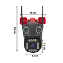 Telecamera di Sorveglianza WiFi 12MP Ultra HD - Esterno/Interno con PTZ, Zoom 5X, Visione Notturna e Sirena Integrata