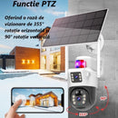 Telecamera di Sorveglianza 4G con Pannello Solare e Doppio Obiettivo - Monitoraggio Completo Senza Fili