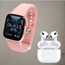 Set Smartwatch + Auricolari Wireless Bluetooth - Combo Tech Premium per uno Stile di Vita Moderno