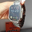 Smartwatch Ultra con 7 Cinturini Colorati - Orologio Intelligente Multifunzione con Notifiche e Monitoraggio dell'Attività