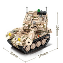 Set di Costruzioni Carro Armato Militare - 476 Pezzi - Gioco Educativo STEM per Bambini 8+ Anni