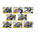 Set di Costruzioni 8 in 1 Carro Armato Militare con Personaggi - Gioco Educativo Compatibile con Mattoncini da Costruzione