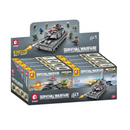 Set di Costruzioni 8 in 1 Carro Armato Militare con Personaggi - Gioco Educativo Compatibile con Mattoncini da Costruzione